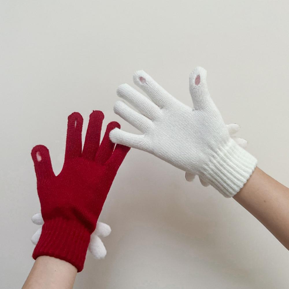 Knitted Christmas Gloves Warm Touch Screen Gloves Hot Sale Driving Mittens  Gift