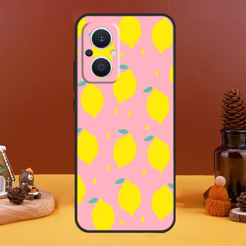 Summer Fruit Lemon Case For OPPO Reno 5 Lite 4 6 7 8 10 Pro 11 F 4Z 5Z 8T OPPO Find X2 X3 Lite X5 X6 Pro Cover