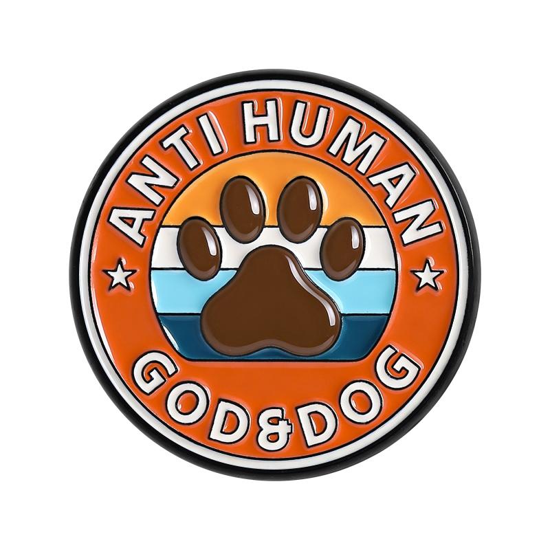 God Is Great Dogs Are Good And People Are Crazy Enamel Pins The Day God Created Dogs He Sat Smiled Dog Lover Brooch Jewelry Gift