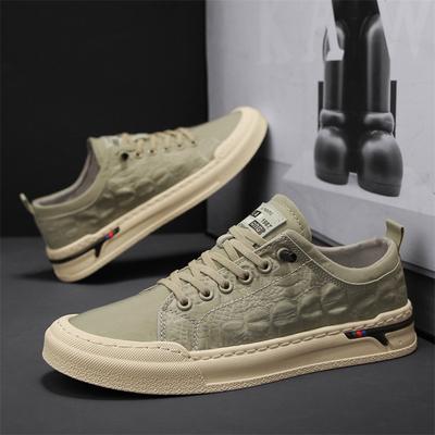Chaussures en toile tendance PARZIVAL pour hommes, baskets décontractées à enfiler, vulcanisées, confortables, plates, mocassins, chaussures de conduite