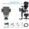 Wireless Charging Phone Car Holder Charger for IPhone 17 16 15 14 13 12 Pro Max XR Samsung Xiaomi Fast Car Wireless Chargers