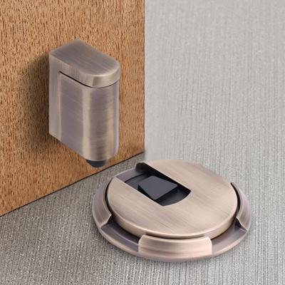Windproof Door Stopper with Screws and Adhesive Pads Indoor Heavy Duty Floor Door Stop No Drilling Door Stopper for Home
