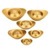 Zinc Zinc Alloy Gold Ingot Solid Desktop Ornaments Vivid Treasure Bowl Ornament  Living Room