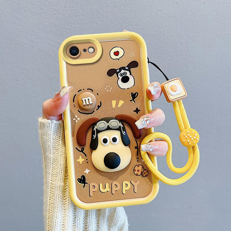 

KEYSION Протиударний чохол для iPhone SE 2020 2022 зі шнурком М яка силіконова симпатична 3D лялька з мультяшним чохлом для iPhone 8 7 6s Plus for iPhone SE 2020