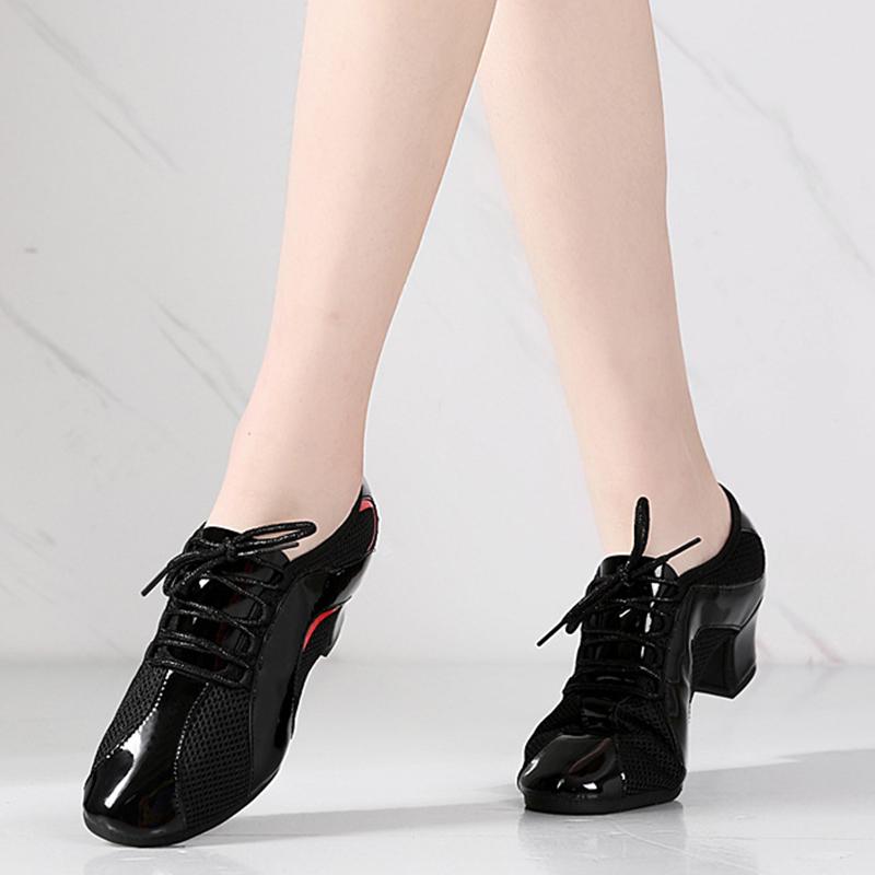 Scarpe da Ballo Latino da Donna Tango Salsa Rete Scarpe da Sala da Ballo Moderne Scarpe da Pratica per Insegnanti Tacco 3,5CM