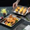 Stainless Steel Baking Pan Tray With Wire Rack Cake Baking Bbq Pan Tray Removable Cooling Rack Oven Cooking Grilling Tool