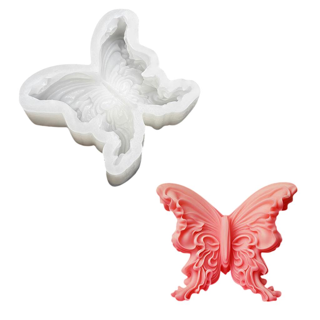 3D Butterfly Silicone Candle Molds for Epoxy Resin Candle Making Fondant Silicone Molds for Chocolate Cake Baking