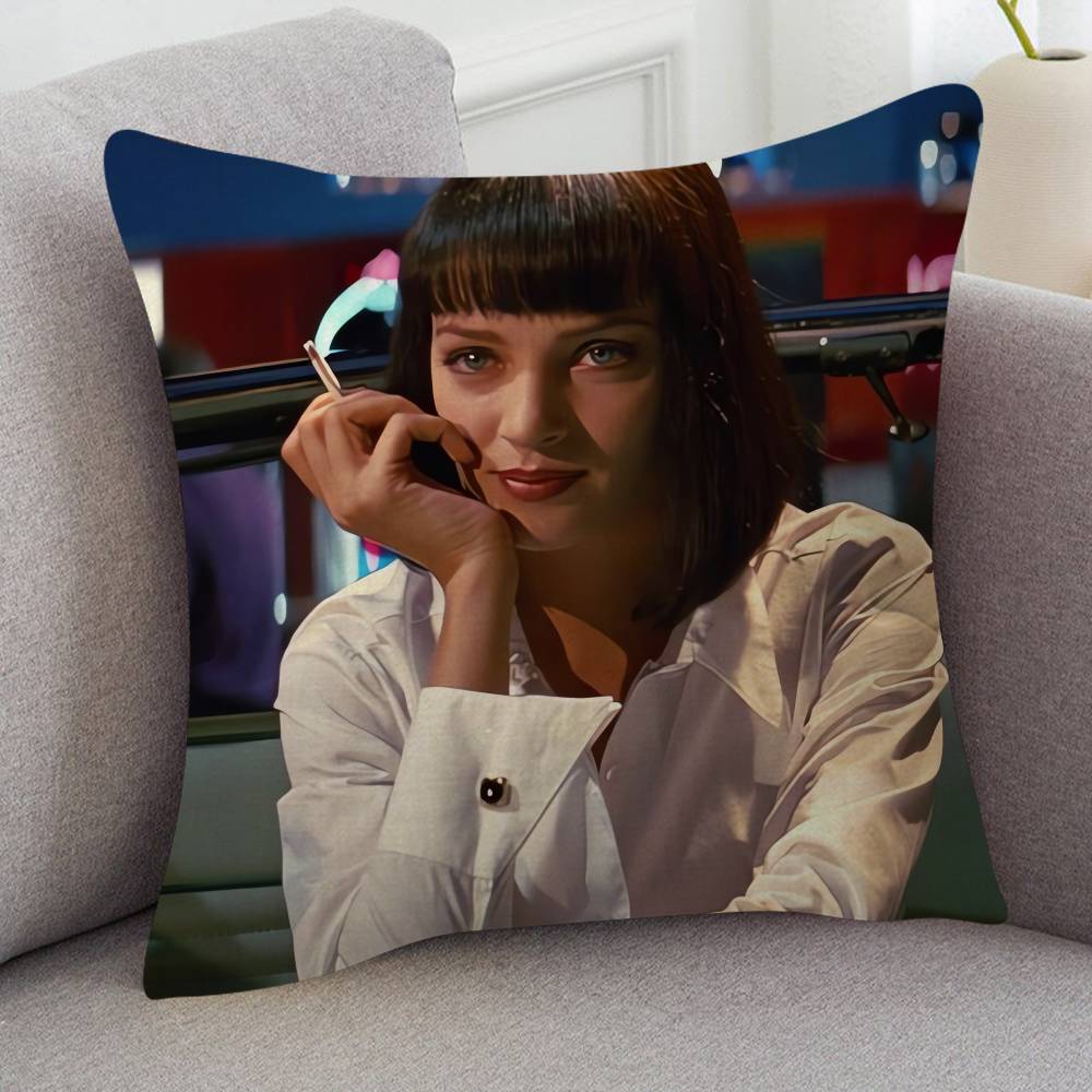 Movie Pulp Fiction Pillow Case Soft Double Sided Print Sofa Cushion Cover Throw Pillow Covers