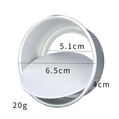 Round Cake Pans Anodizing Small Aluminum Alloy Cupcake Baking Mold with Removable Loose Bottom Cake Decorating Tools 2 Inch