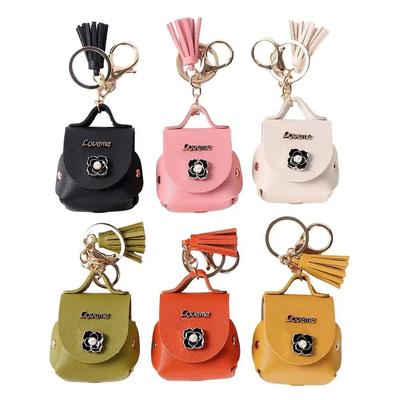 Tragbare süße weiche PU-Leder-Schlüsselanhänger-Münzbrieftasche, Unisex-Mini-Geldbörsen, Schlüsselanhänger, Aufbewahrungstasche, Schlüsseltasche, Zubehör