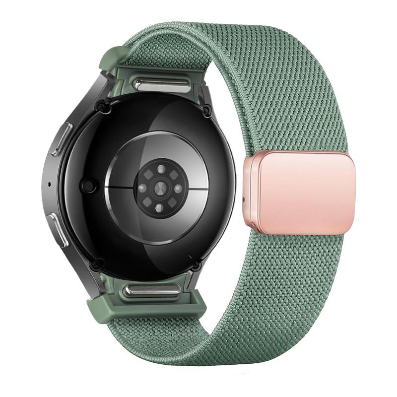 Band For Samsung Galaxy Watch 7/6/5/4/5 Pro 44mm 40mm No Gaps Magnetic Nylon sport correa bracelet Galaxy watch 6 classic Straps