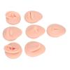 Silicone Body Part Model Soft Silicone Ear Mouth Nose Eye Tongue Navel Model with Display Rack for Teaching Display