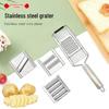 Stainless Steel Manual Vegetable Cutter & Grater - Multifunctional Slicer and Shredder