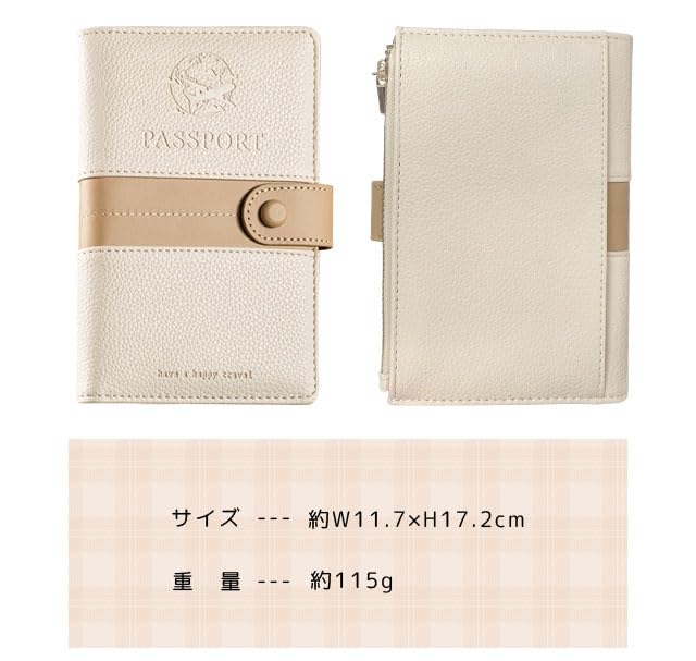 GPT Passport Passport Skimming Ticket Airline Overseas Valuables White [Suitcase Company] Case, Cover, Prevention, Anti-Magnetic, Security, Case,