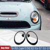 Dla MINI Cooper/S/ONE R55 R56 R57 R58 R59  (2. generacja) Czarna Nakładka na Reflektor naklejka akcesoria samochodowe