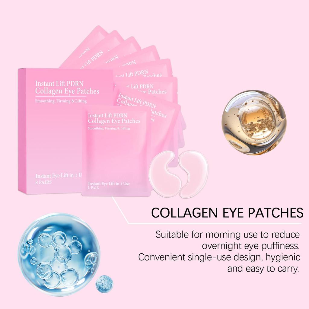 Kollagen-Hydrogel-Augenpads Feuchtigkeitsspendend Aufhellend Reduzieren Dunkle Augenringe Schwellungen Fältchen Sanfte Tägliche Augenpflege Für Frauen