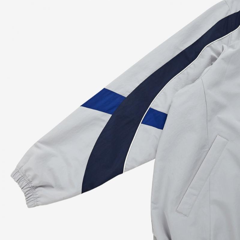 Reebok Legend Warm Up Windbreaker   Gray Reju5ej13g1