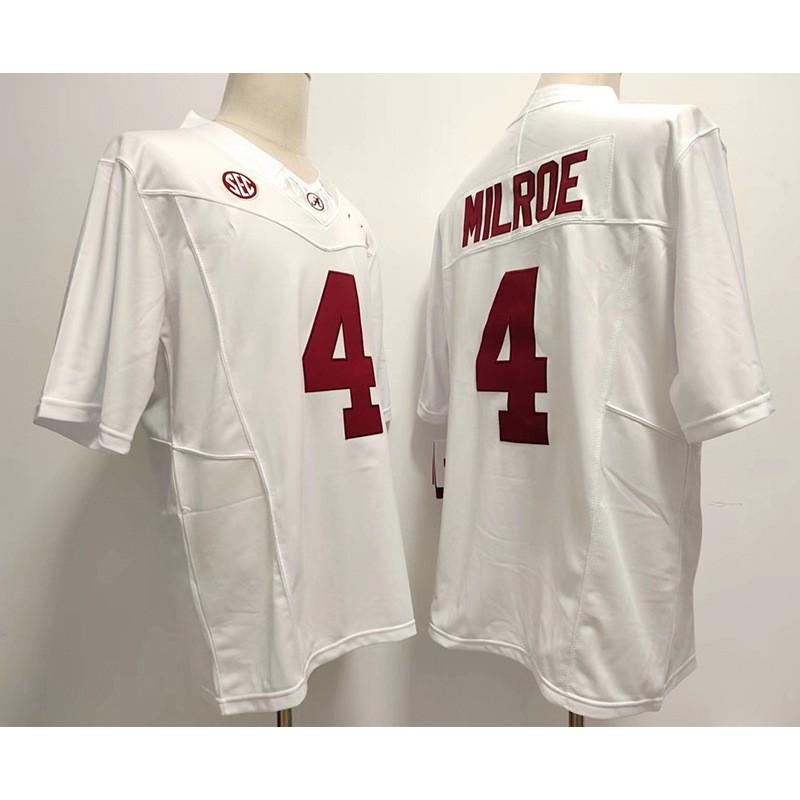 Mens Rugby Jersey Custom Embroidered Number 4 Training Uniform USA College Style Cotton Blend Sportswear