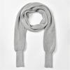Womens Crossed Back Knitted Cover Up Scarf with Sleeves Sweater Shawl Wrap Shrug Layering Solution For Chilly Environment