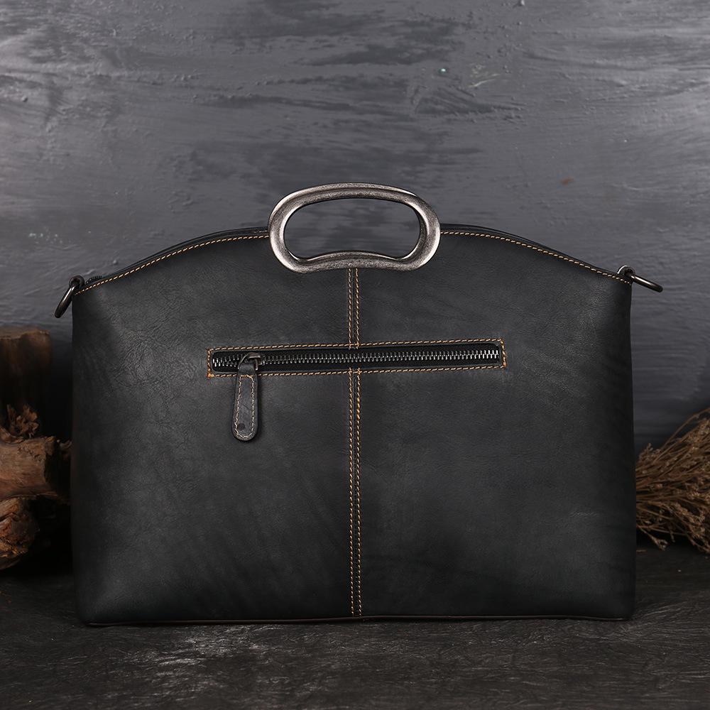 Genuine Leather Women Clutch Bag Vintage Totem Embossing Ladies Handbags Shoulder Bags Crossbody Bags