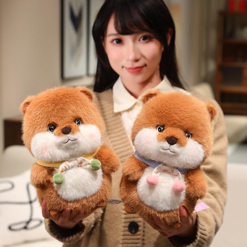 22/35/45cm Simulation Otter Stuffed Animal Pillow Groundhog Plush Toy Baby Animal Groundhog Doll Birthday Gift Room Decoration