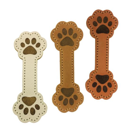 3 Pcs Magnetic Faux Leather Bookmark Cute Cat Face/Paw Shape Strong Magnet Page Clips Reading Accessory for Book Lovers Teachers Students Reader