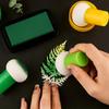 2pcs Random Color Vibrant Craft Ink Blenders - Precision Paper Pouncers with Easy-Grip Handles & Durable Storage Case for Scrap