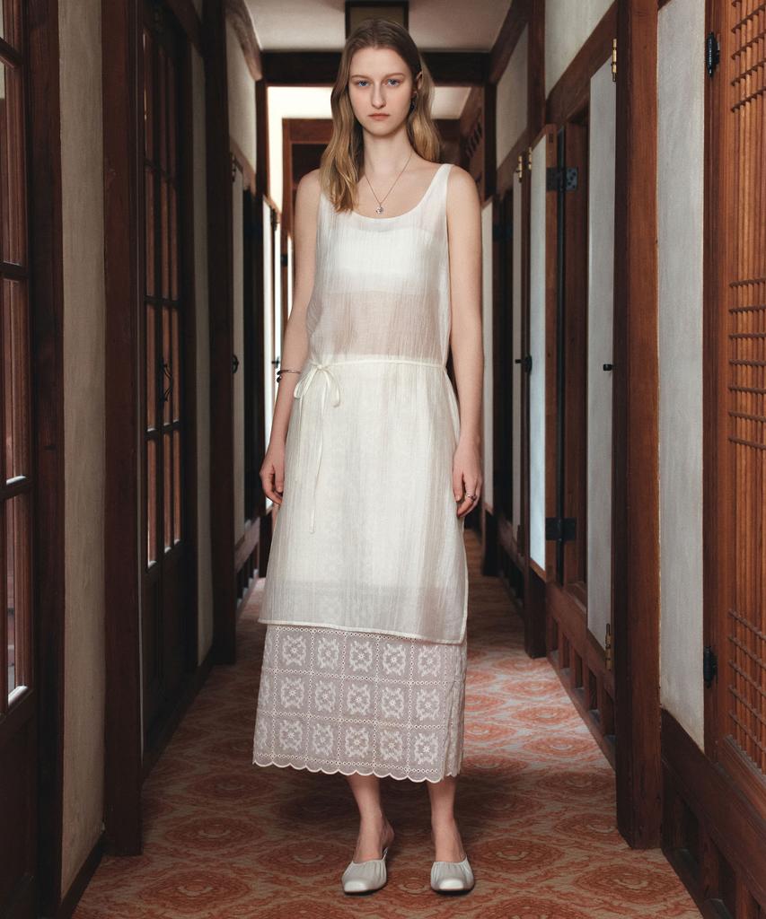 Siyajyu Sist9066 Resort Lace Skirt_Natural