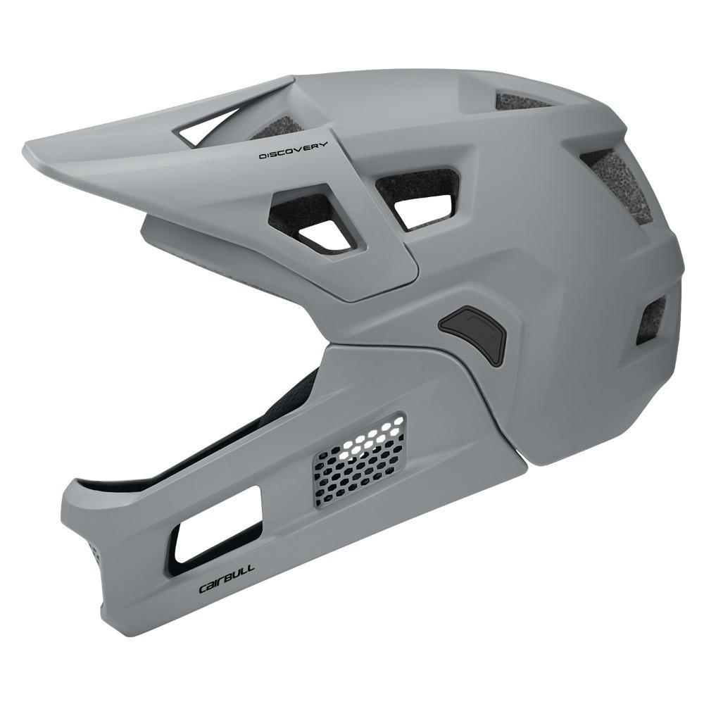 

Взрослый шлем для внедорожного, горного, даунхильного велосипеда с отстегивающейся челюстью M/L(54-61cm) серый