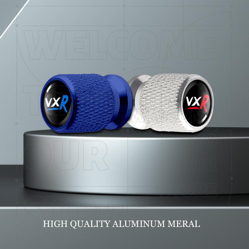 For Vauxhall VXR Astra Adam Zafira Opel Vectra LOGO 4pcs Car Wheel Tire Valve Aluminum Caps Tyre Stem Covers Airdust Waterproof wn3