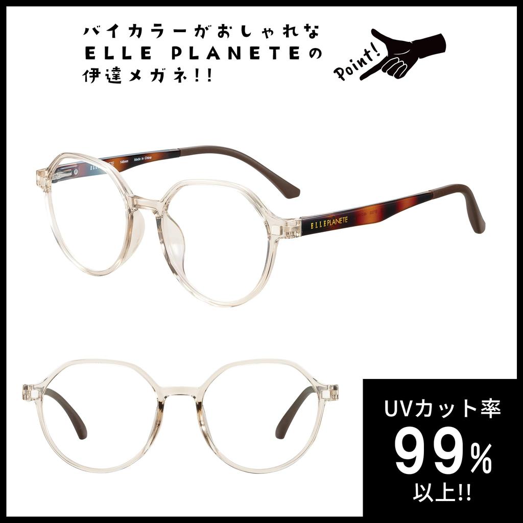 Date Transparent UV Crown Blue Light Cutting EP310 49 LG [ELLE PLANETE] Glasses, Lenses, Protection, Pant, Clip-on Sunglasses, Glasses, Stylish,