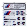 Sun Protection Body Stickers 1pc Motorcycle Modification Decoration For BMW M Performance E36 E46 E60 E90 E91 E92 E93 F30 F20 cyhk37