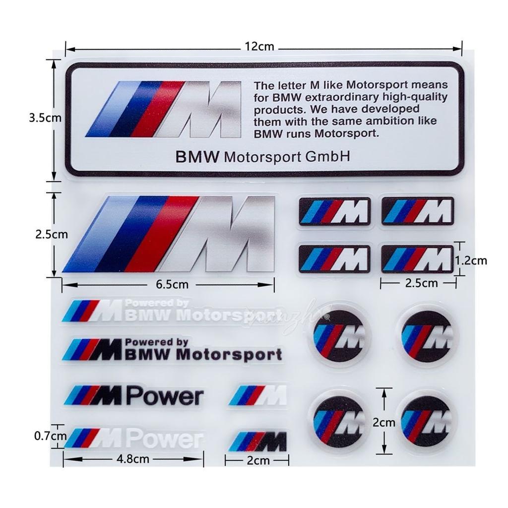 Sun Protection Body Stickers 1pc Motorcycle Modification Decoration For BMW M Performance E36 E46 E60 E90 E91 E92 E93 F30 F20 cyhk37
