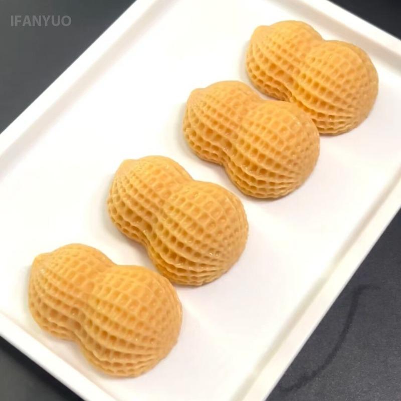 3D Simulate Peanuts Silicone Mold French Dessert Chocolate Mousse Mould Cake Decorating Tools Bakeware DIY Plaster Candle Model