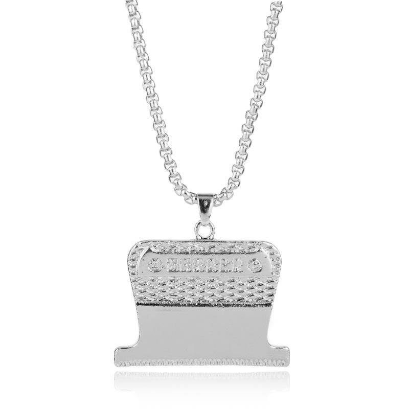 Creative Barber Shop Razor Pendant Necklace - Hip Hop Trend