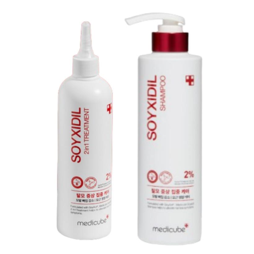 MEDICUBE Soyxidil Shampoo 490ml + Treatment 265ml 2 Set Korea Hair Loss Care