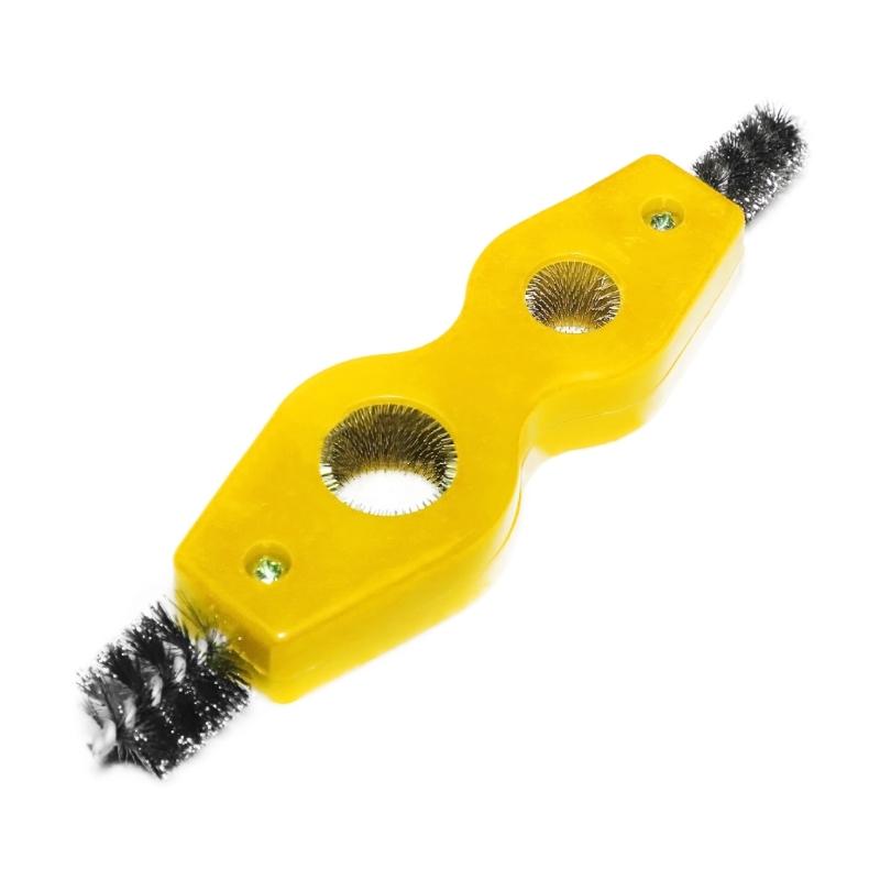 Car Battery Terminals Brush Internal External Thread Wire Brush Multifunction Double Head Double Hole Rust Cleaning Tool