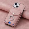 PU Leather Electroplating Ring Phone Case for IPhone 13 12 Mini 16 15 14 11 Pro XS Max XR 7 8 Plus Wallet with Card Holder Cover