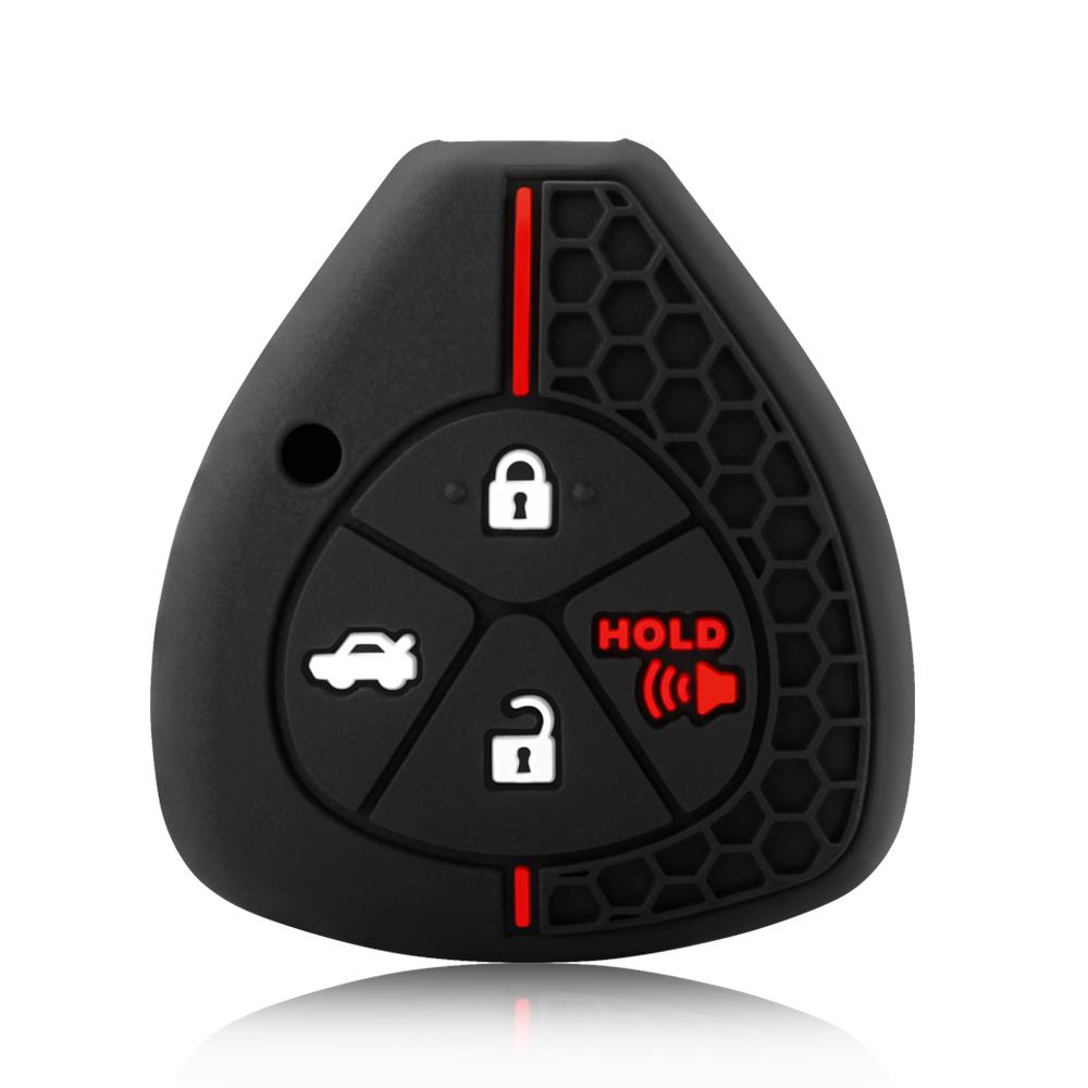 Key Holder Case For Toyota Yaris/Vitz Auris Mk I 2007 Corolla Verso Hilux 7 Rav4 Porte Camry Car Key Cover Keychain 2/3/4Buttons
