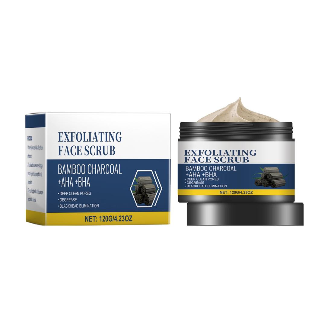 Charcoal Facial Scrub Gentle Exfoliation Comfortable Cleansing Face Moisturizing Moisturizing Scrub