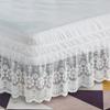 18 Inch Drop Lace Bed Skirts Wrap Around Ruffled  Wrap Around Elastic Bed Skirts Without Bed Surface Twin Full Queen King Size