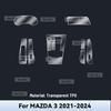 Transparent TPU For MAZDA 3 -2024 Car Center Console Media Dashboard Navigation Anti-scratch Protector Interior Film