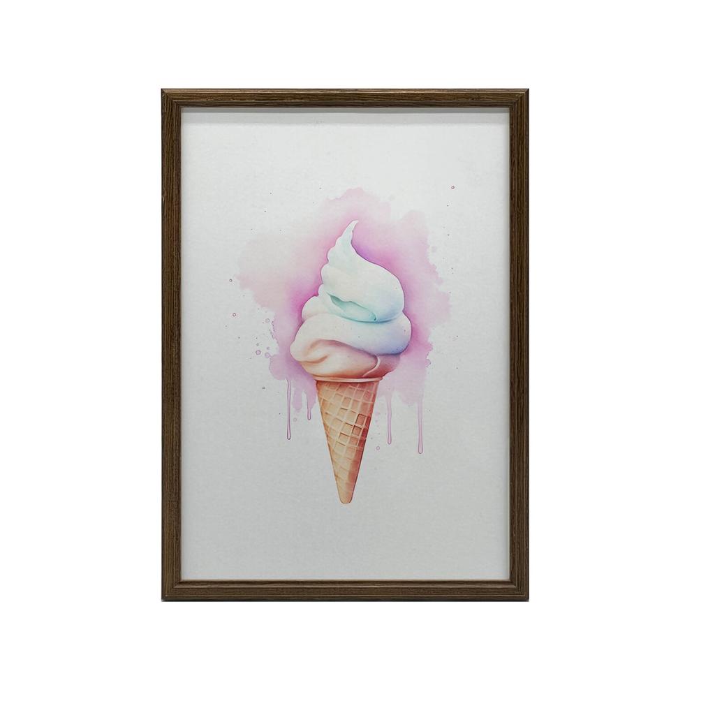 Tęczowe Lody Tęczowe Lody, 50X70 Cm, Bez Ramy, Płótno Premium Na Blejtramie