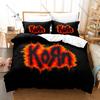 KoRn Raw Dark Gothic 90s Underground Nu Metal Horror Aesthetic Heavy Rock Bedding Set Duvet Cover + 2 Pillowcases All Season Use