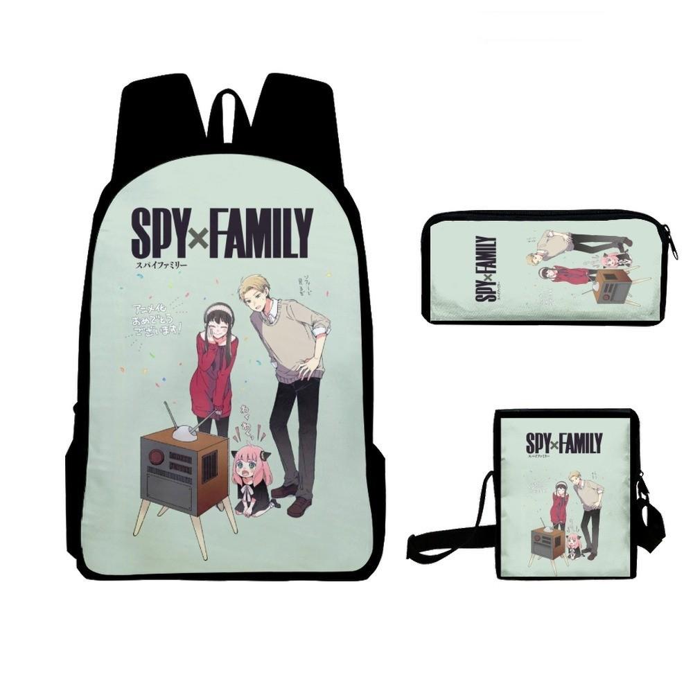 Rollenspiel Animation Zubehör Rucksack Schultasche Umhängetasche Federmäppchen Dreiteiliges Set