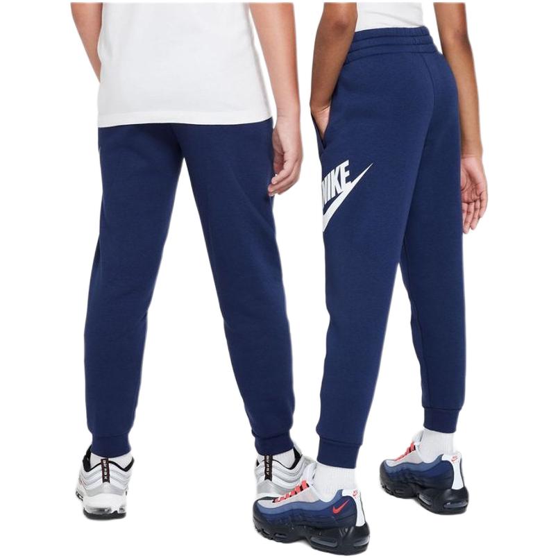 Nike Knit Sports Pants For Kids With Letter Laces Casual Fleece Deep Navy Kids Bottoms FD2995410