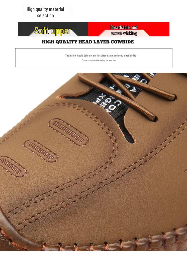 Men's Soft-Soled Breathable Casual Korean Fashion Driving Shoes