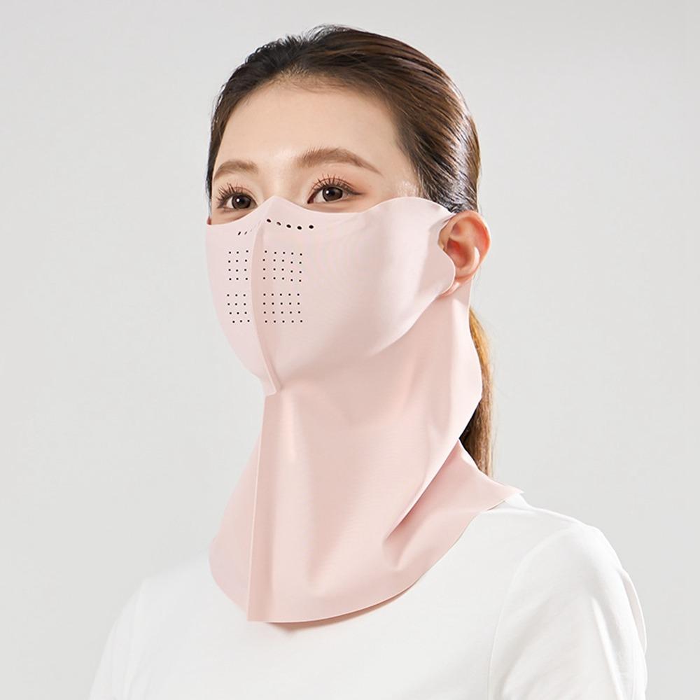 Sunscreen Face Scarf Sunscreen Mask Face Mask Face Gini Mask Adjustable Ice Silk Mask  Sports