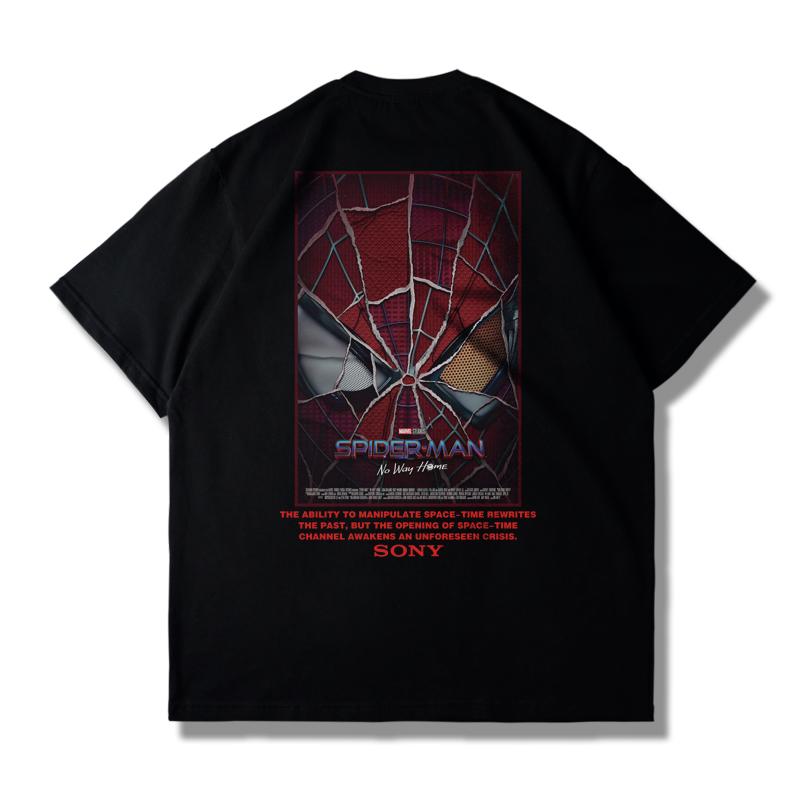Genuine Spider-Man Hero Unreturned Joint Dutch Brother Short Sleeve T-Shirt Men's and Women's Loose Short Sleeves