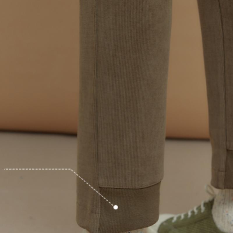 Baiyu Women Corduroy Bonding Pants Cjbw